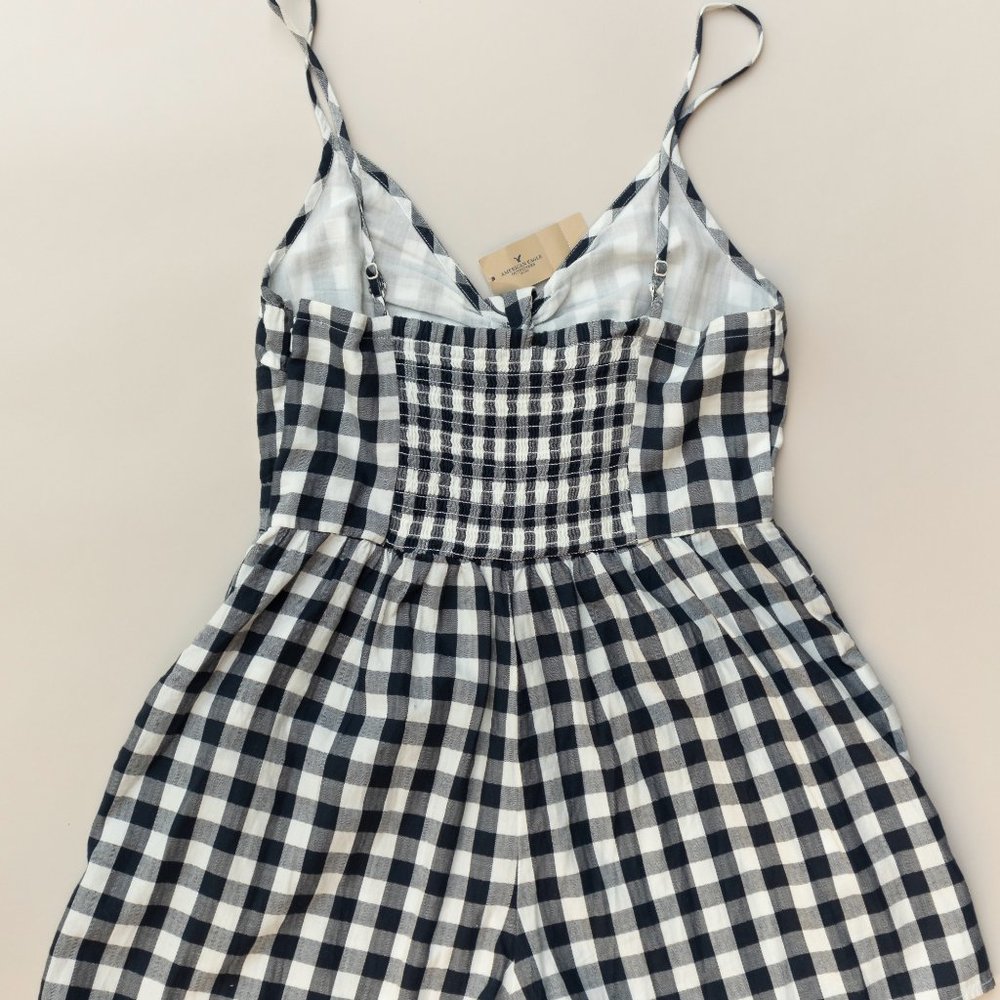 American Eagle Gingham Romper - image 4